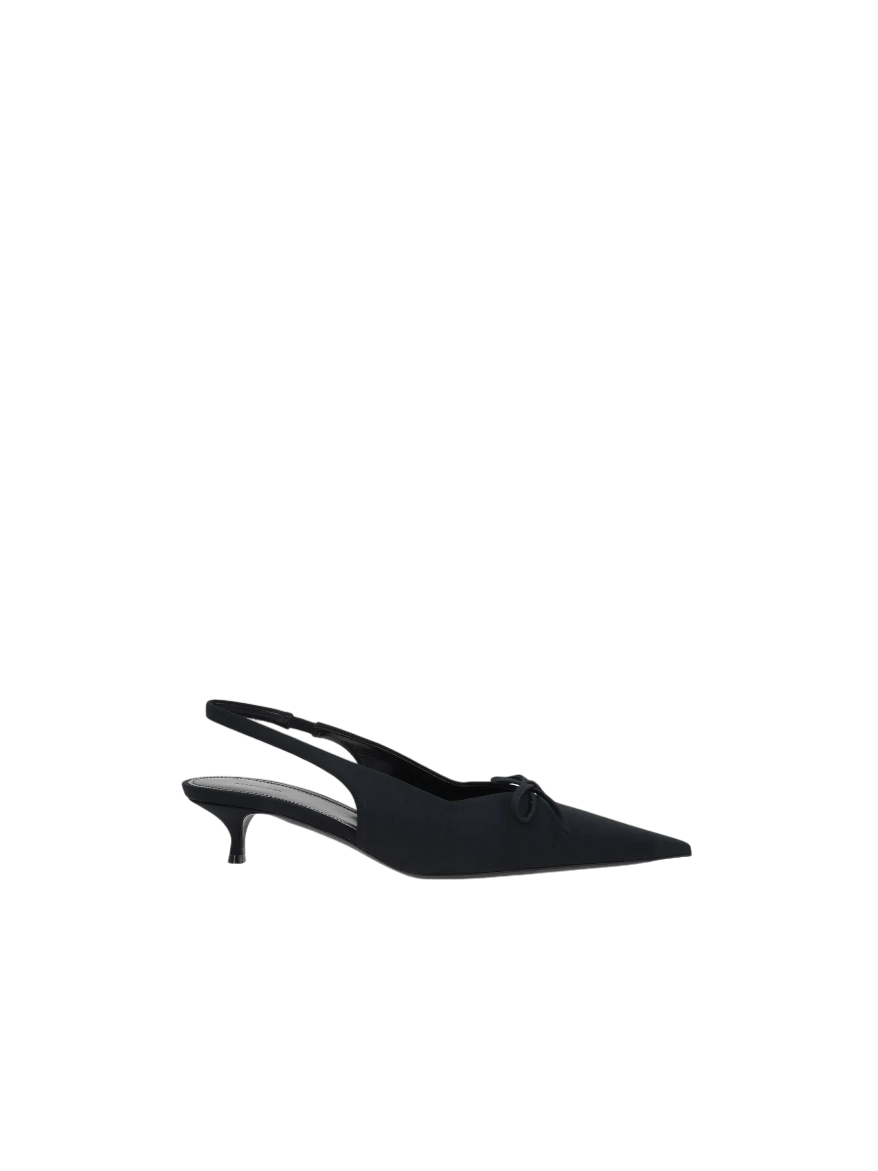 Knife Bow Slingback Pumps