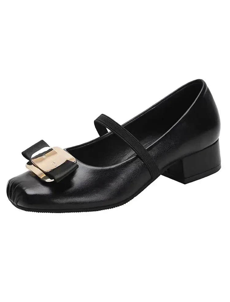 MQTIME  - Designer Bow High Heels Trendy Funny Square Toe High Heels Women's Sandals