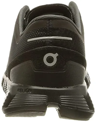 ON Women's Cloud X Sneakers, Black/Asphalt, 8 Medium US